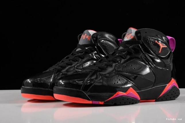 313358-006 Air 7 Retro Black Jordan Patent 0701